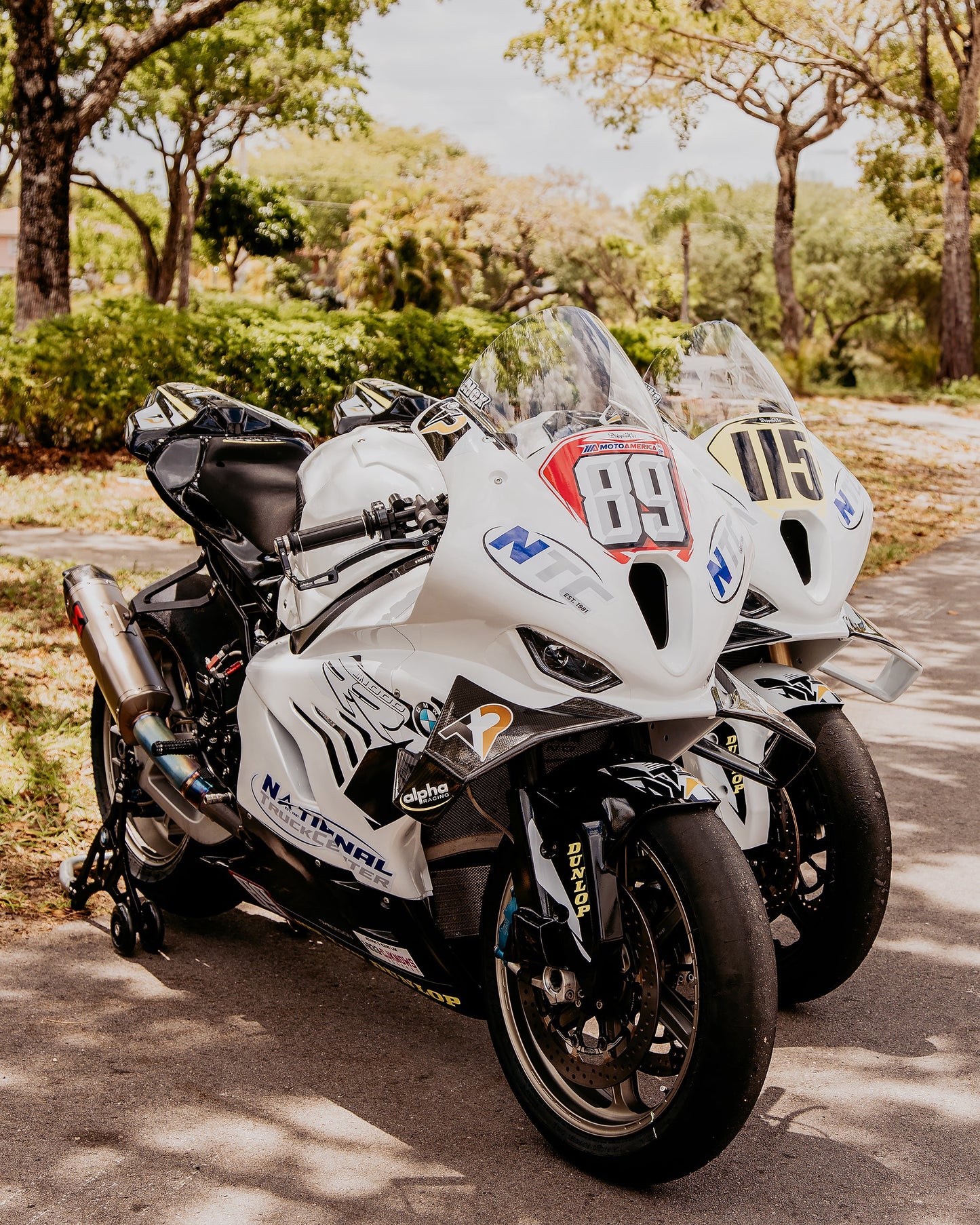 Technician tuning a sportbike at Top Pro Motorsports in Coral Springs, near Sunrise Florida