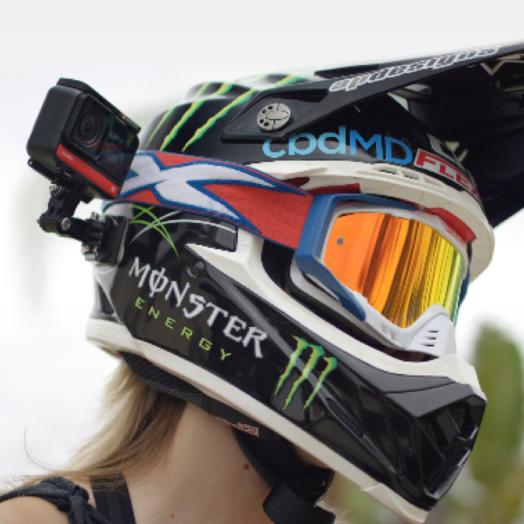 dirt bike helmet go pro mount INSTA360 Helmet Mount Kit – Top Pro Motorsports