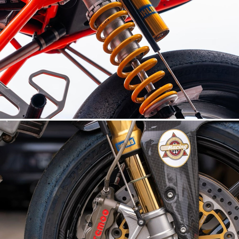 Motorcycle with aftermarket exhaust installed in South Florida