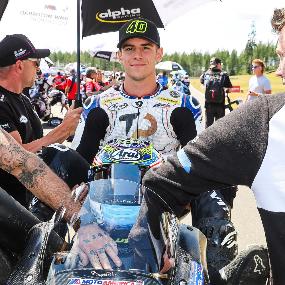 Sportbike exhaust setup at Top Pro