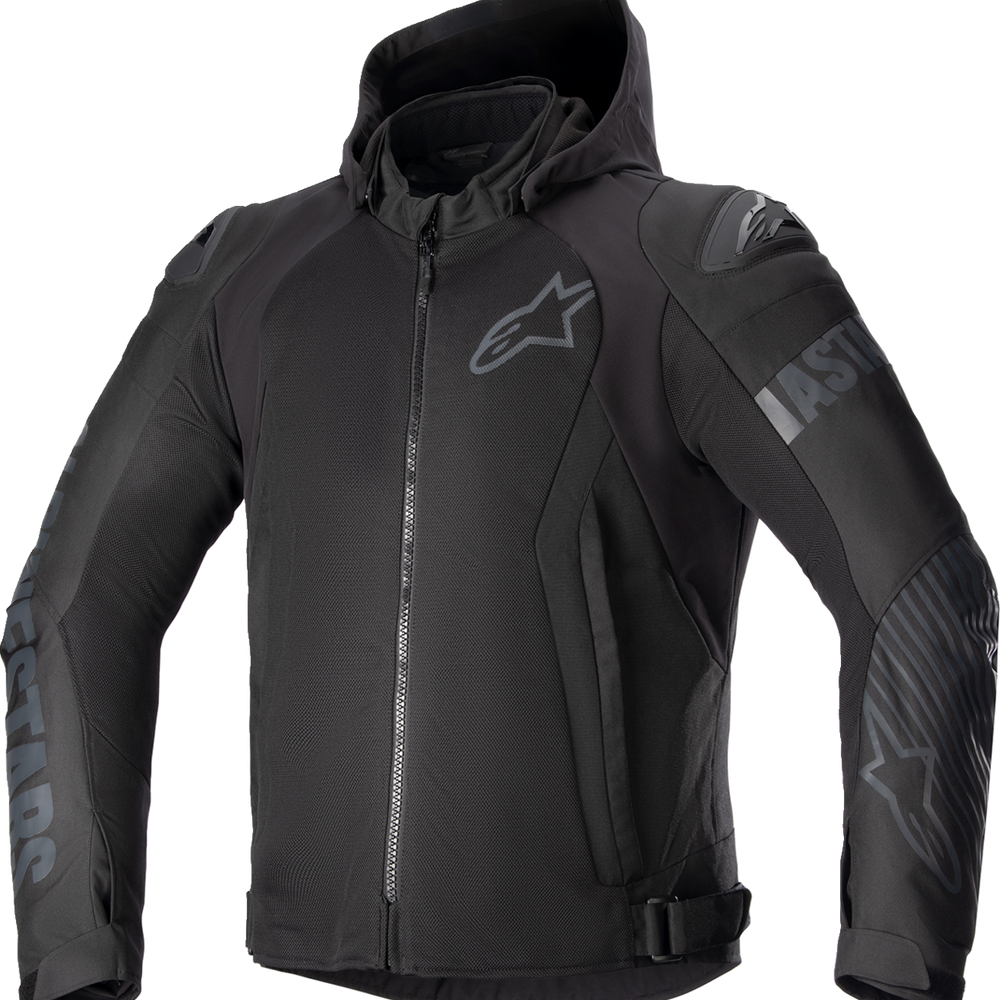 Motorcycle rain suit displayed at Top Pro Motorsports in Coral Springs, Florida