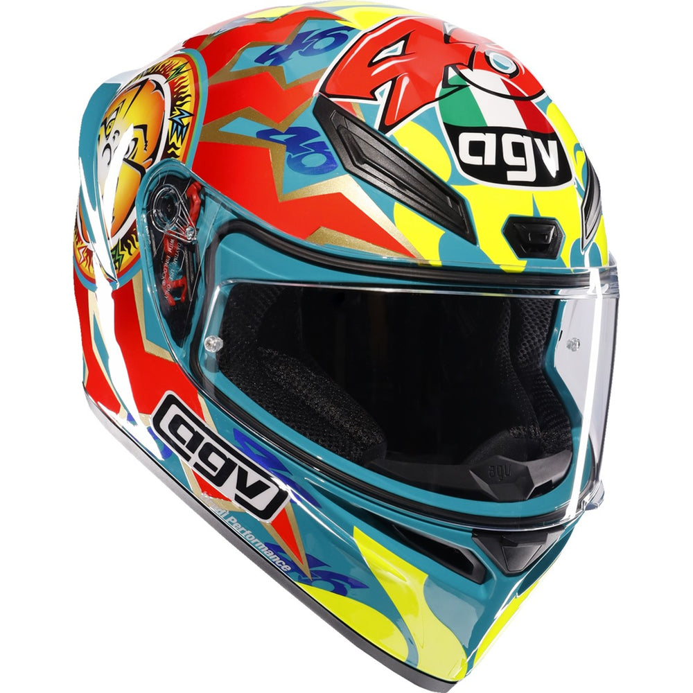 
                  
                    AGV K1 S Full-Face Helmet – Rossi Mugello 1999 Replica | DOT/ECE Racing Helmet with Legendary Graphics
                  
                