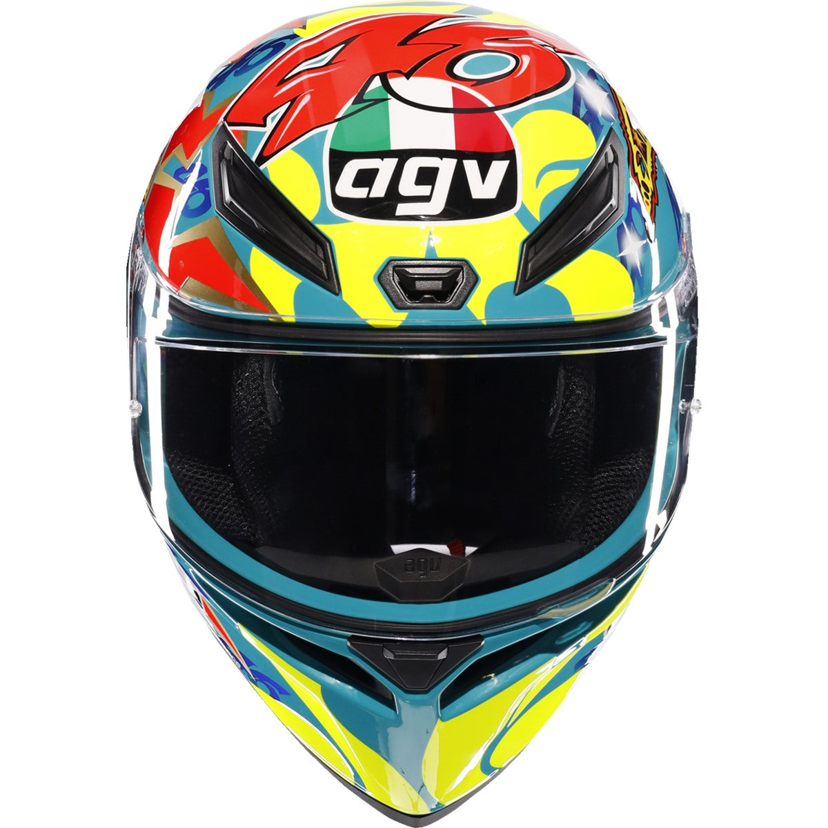 
                  
                    AGV K1 S Full-Face Helmet – Rossi Mugello 1999 Replica | DOT/ECE Racing Helmet with Legendary Graphics
                  
                