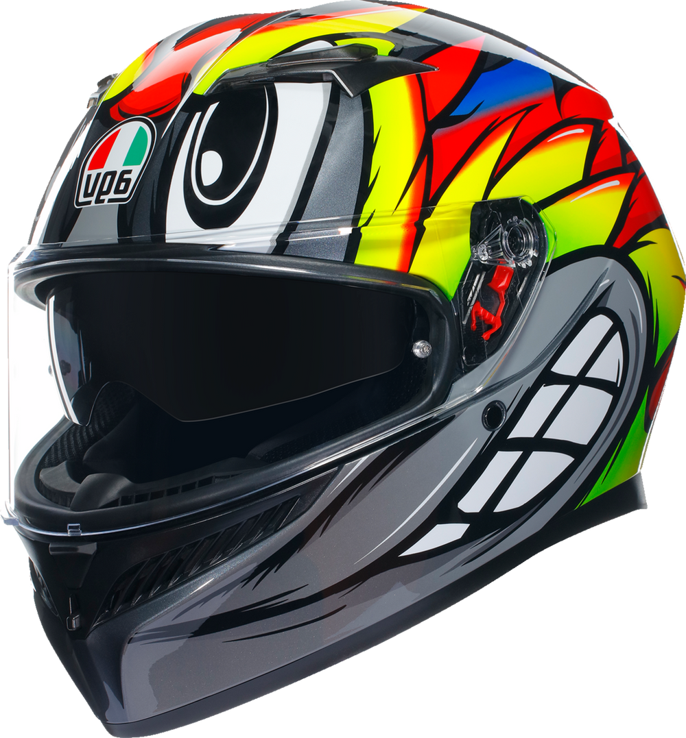 AGV K3 BIRDY2.0 GRAY/YELLOW/RED HELMET