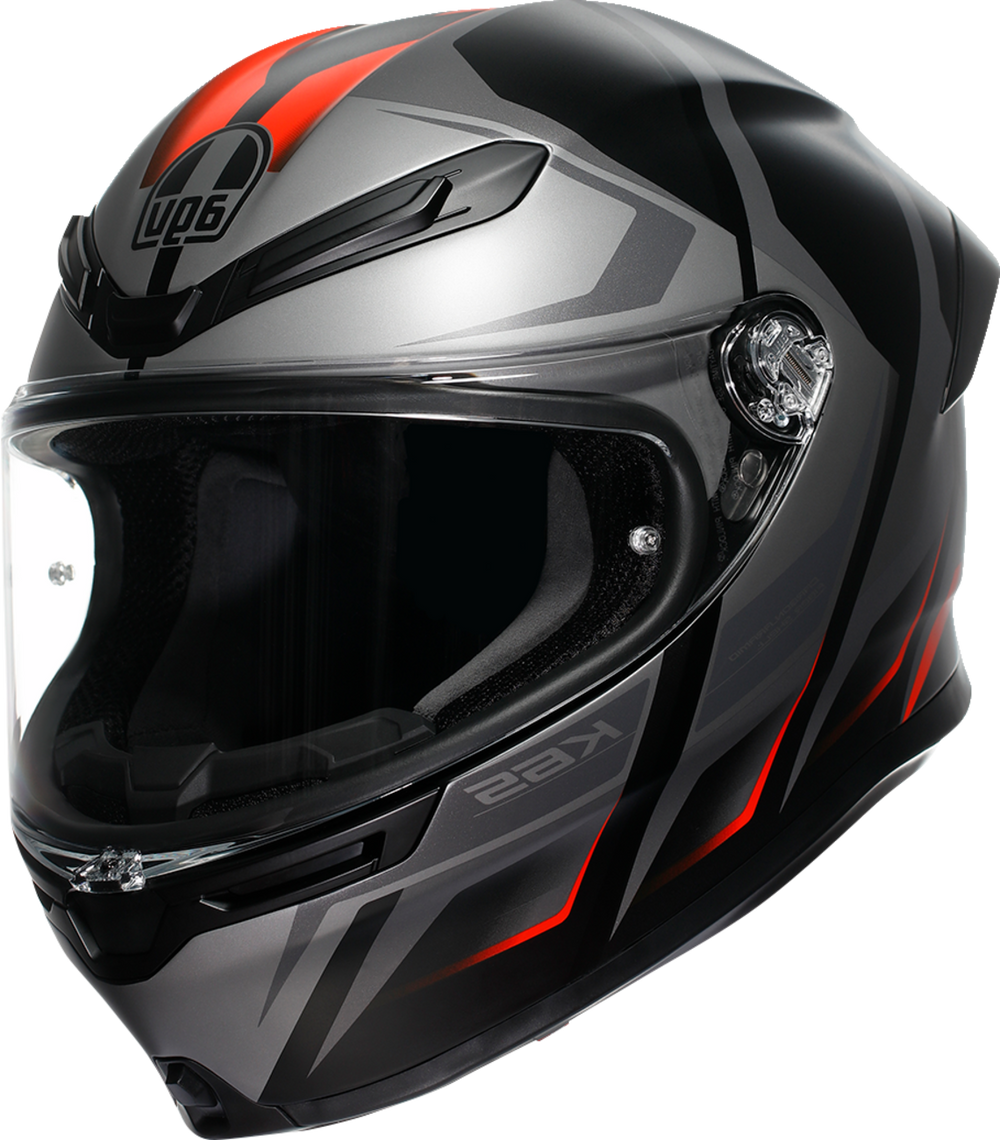 AGV K6S KARVE MATTE BLACK/RED/GREY HELMET