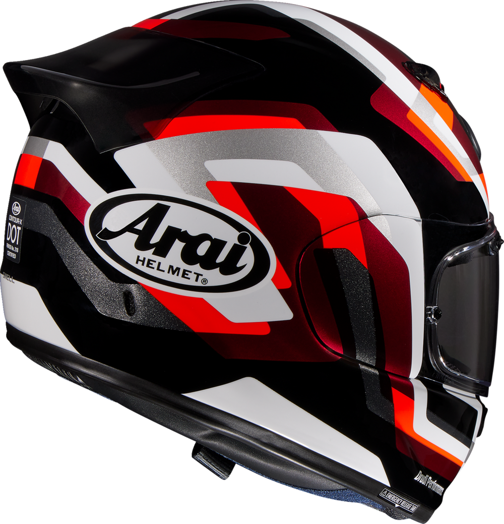 Con-X Full-Face Helmet – Snake Red | Aggressive Graphic DOT-Approved Street & Track Helmet