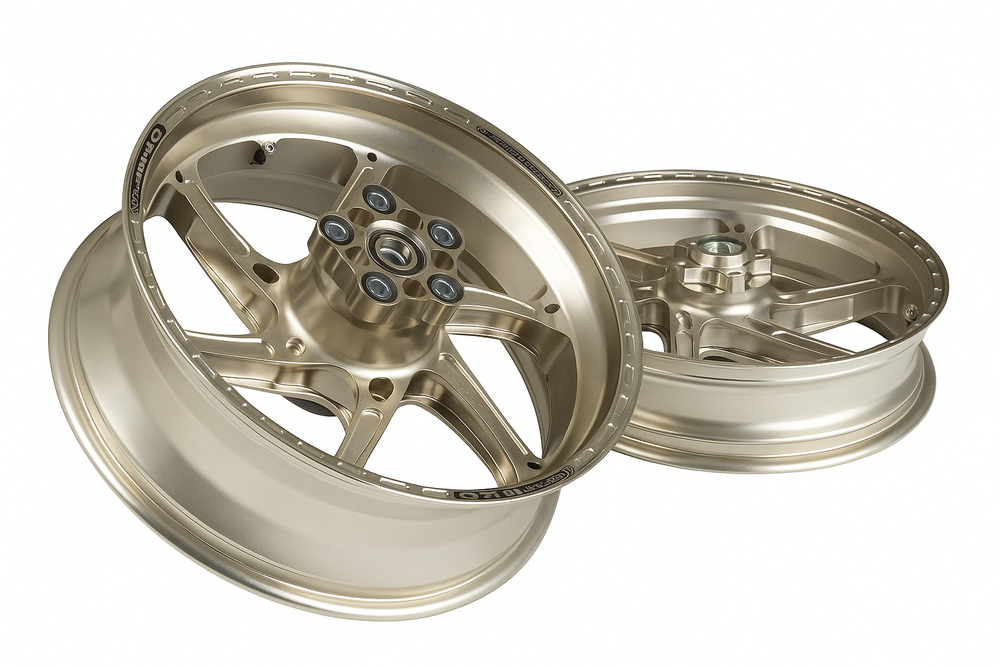 OZ Racing - GASS Aluminum 6 Spoke SET - Titanium - Honda CBR 1000RRR