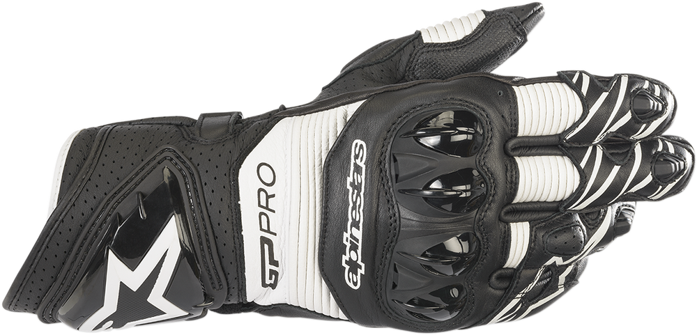 Alpinestars GP Pro RS3 Leather Gloves – Black/White