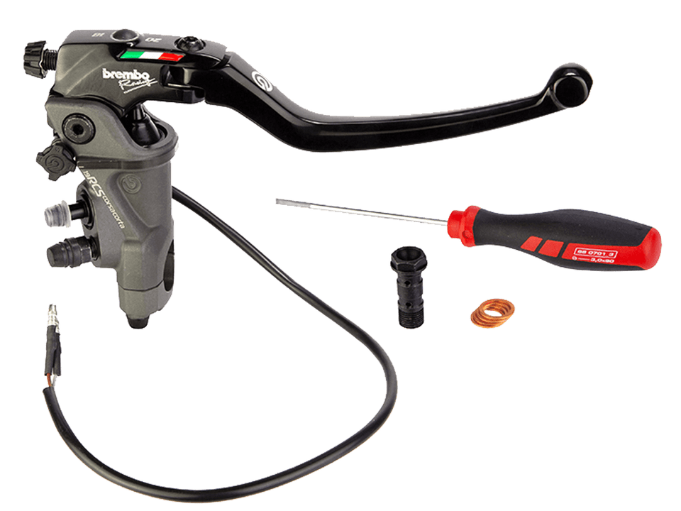Brembo 19 RCS Corsa Corta Brake Master Cylinder w/ Folding Lever (for 7/8