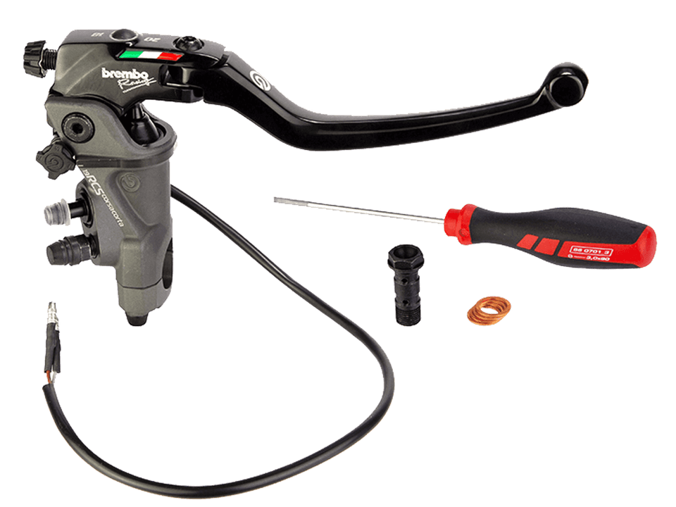 Brembo 17 RCS Corsa Corta Brake Master Cylinder w/ Folding Lever (for 7/8