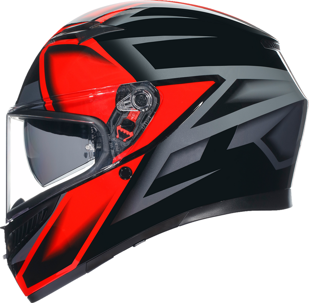AGV K3 COMPOUND BLACK/RED HELMET