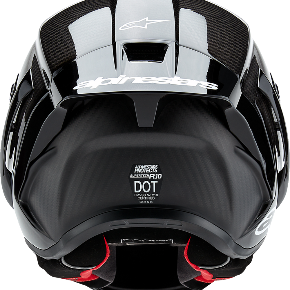 
                  
                    Alpinestars Supertech R10 Solid Helmet – Black Carbon Matte & Gloss
                  
                