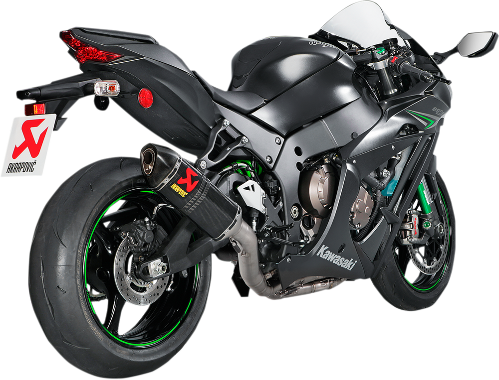 EVO Full Titanium Exhaust System with Carbon Fiber Muffler for Kawasaki ZX-10R (All Years)