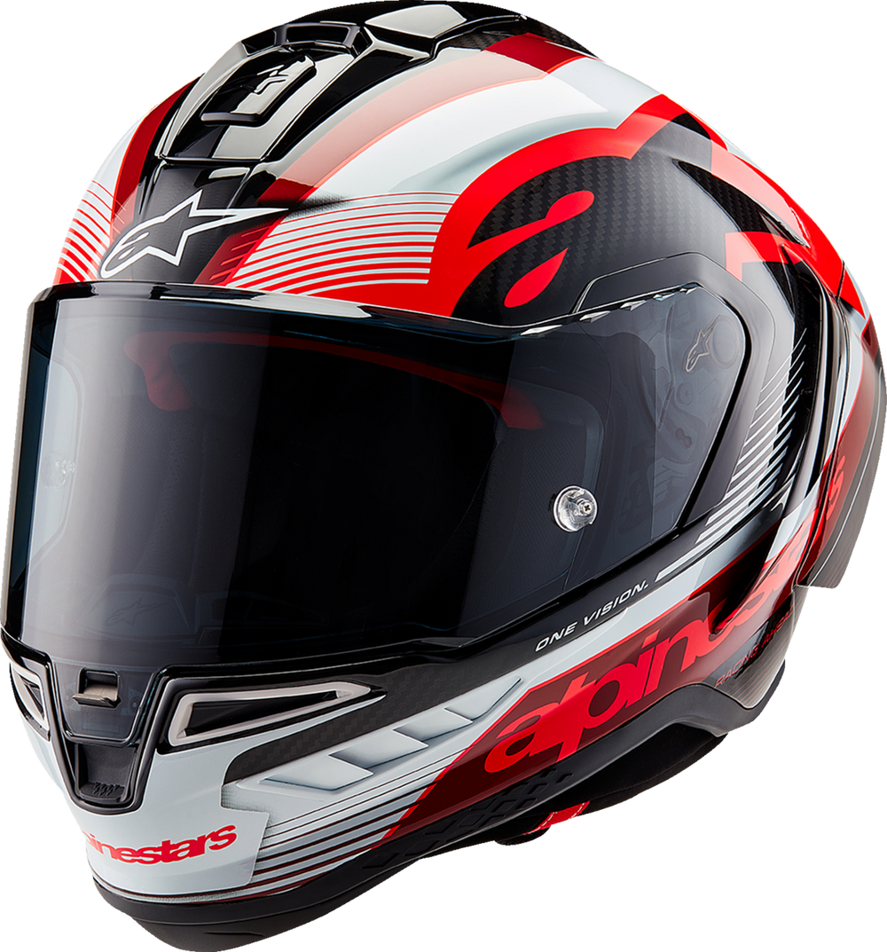 Alpinestars Supertech R10 Team Helmet – Carbon/Red/White
