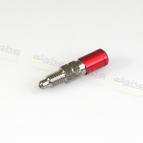 Bleeding valve M8 x1,25, 16 mm, red