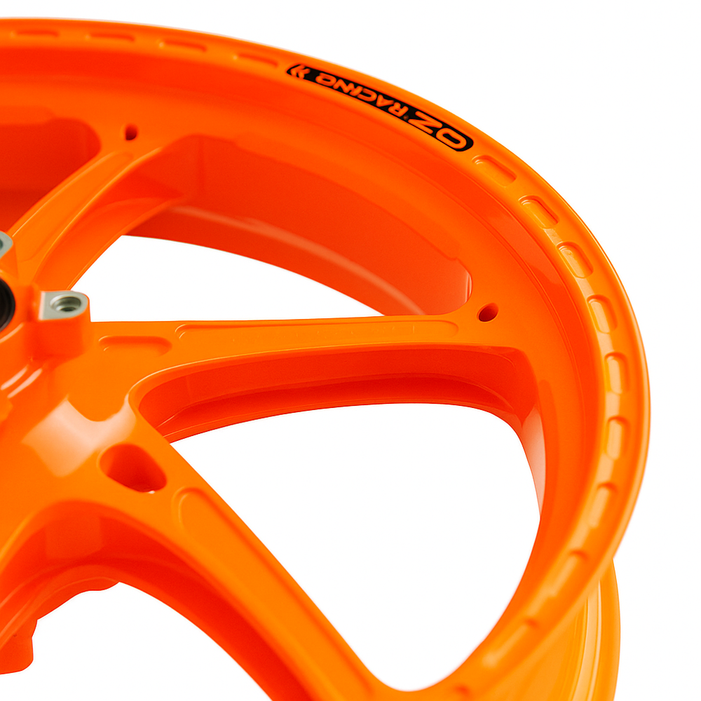 OZ Racing - GASS Aluminum 6 Spoke SET - REPSOL Orange - Honda CBR 1000RRR