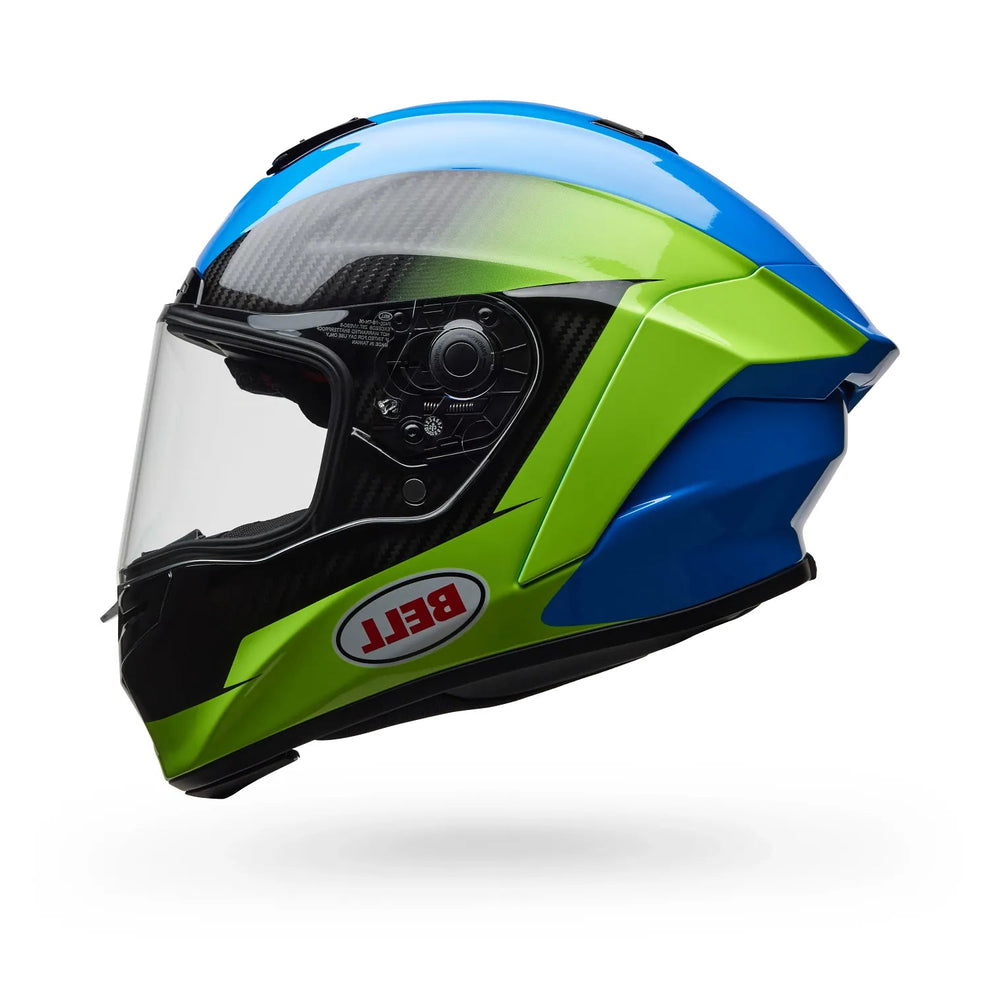 Bell Race Star DLX Flex Helmet-Corsa Gloss Blue/Flo Green