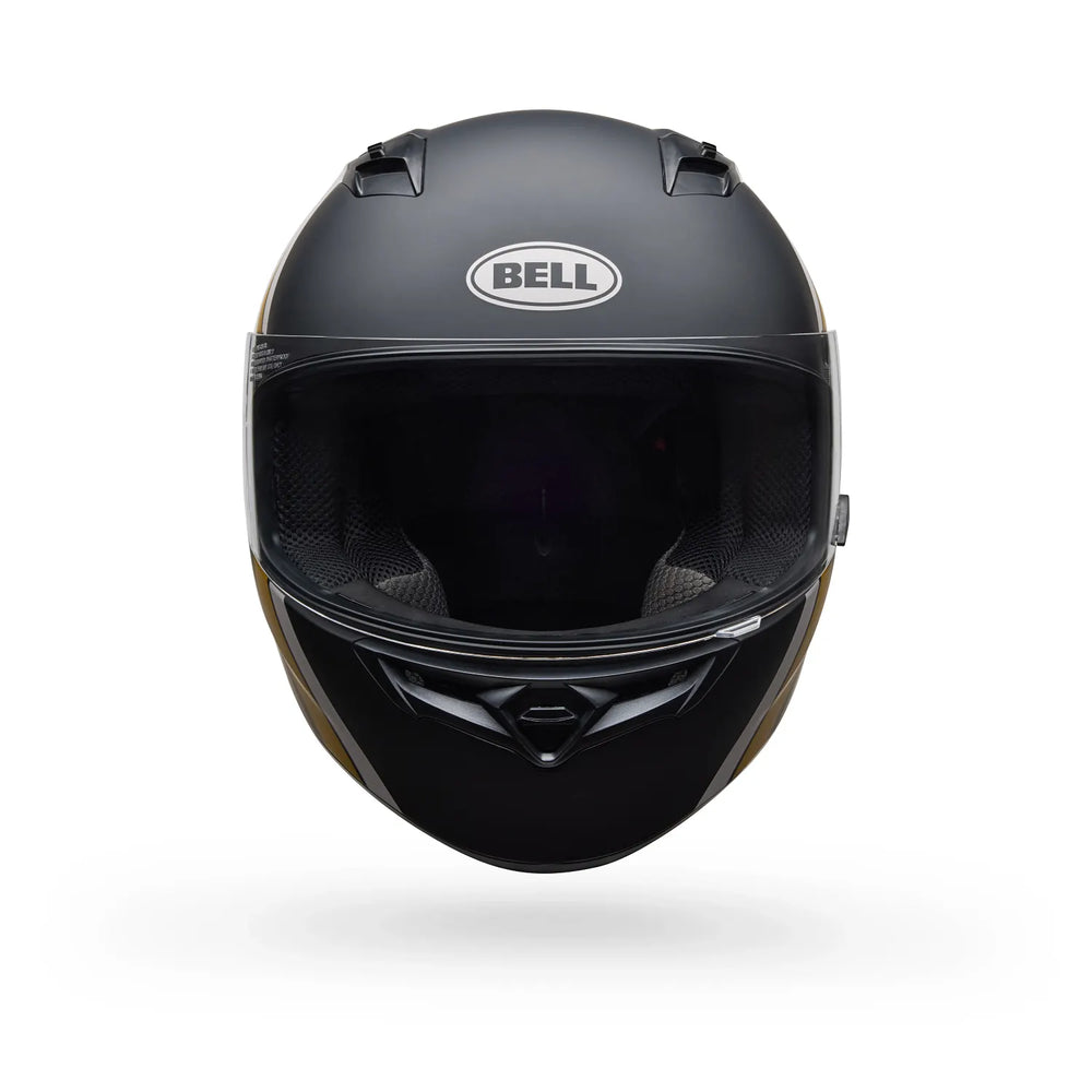 
                  
                    Bell Qualifier Helmet- Chasm Gloss Black/Amber Gold
                  
                