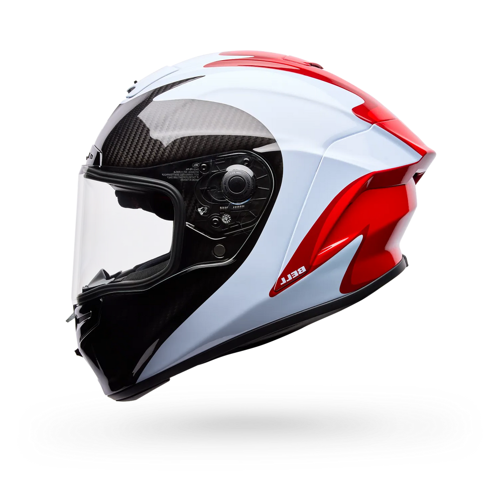 Bell Race Star DLX Flex Helmet-Red/White Fluid