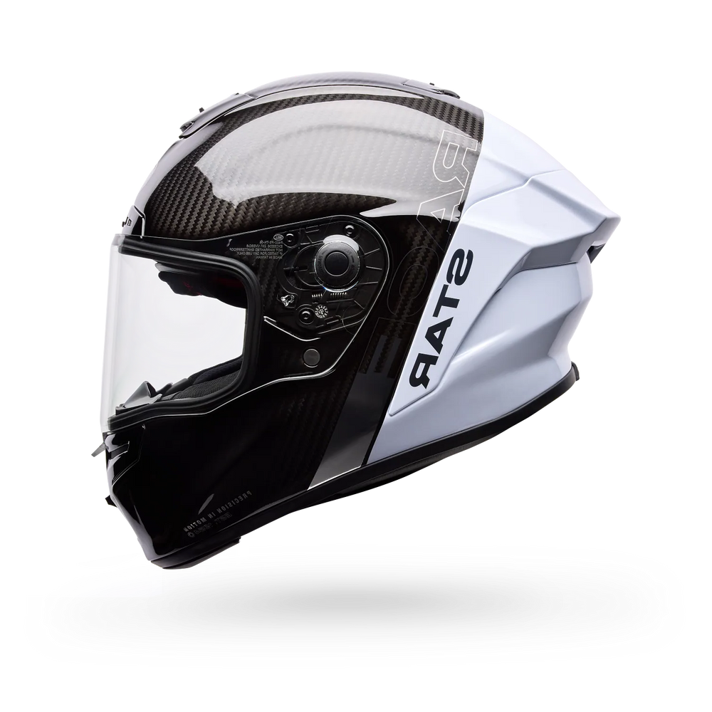 Bell Race Star DLX Flex Helmet-Silver/White Strike