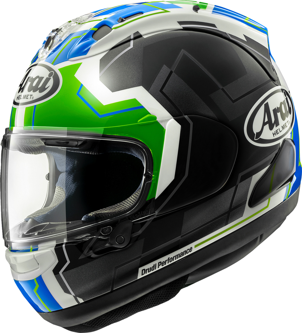 ARAI CORSAIR-X JOHNATHAN REA GREEN/RED/BLUE HELMET