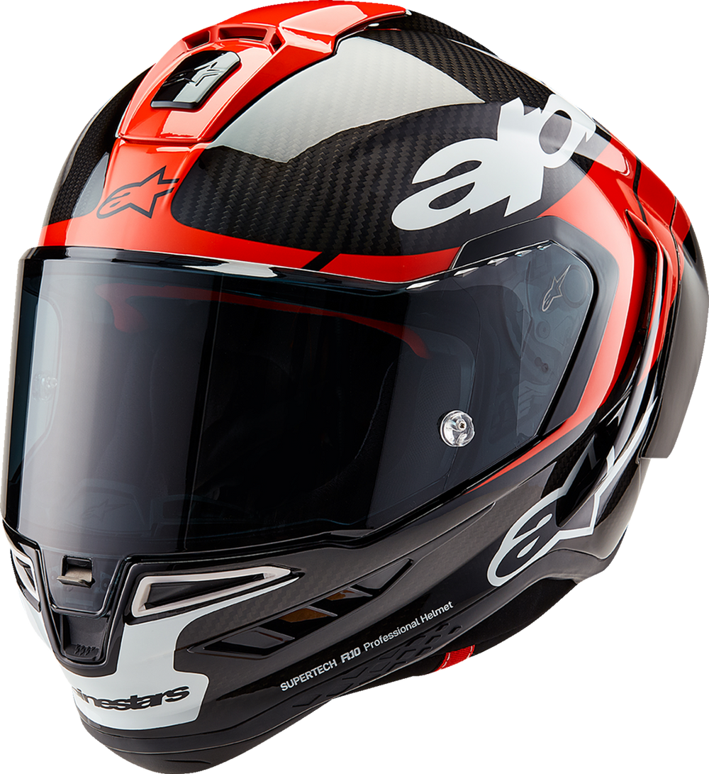 Alpinestars Supertech R10 Element Helmet – Carbon/Red/White