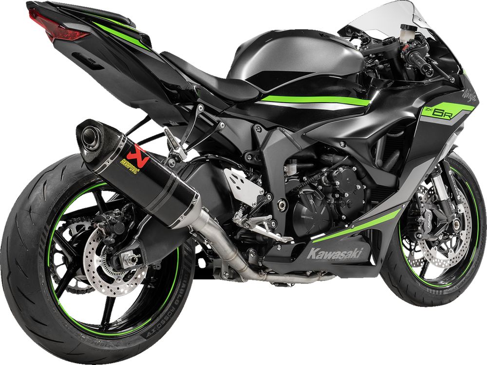 Race Series Carbon Fiber Slip-On Exhaust – Kawasaki ZX-6R | Lightweight SuperSport Performance with Track-Inspired Sound
