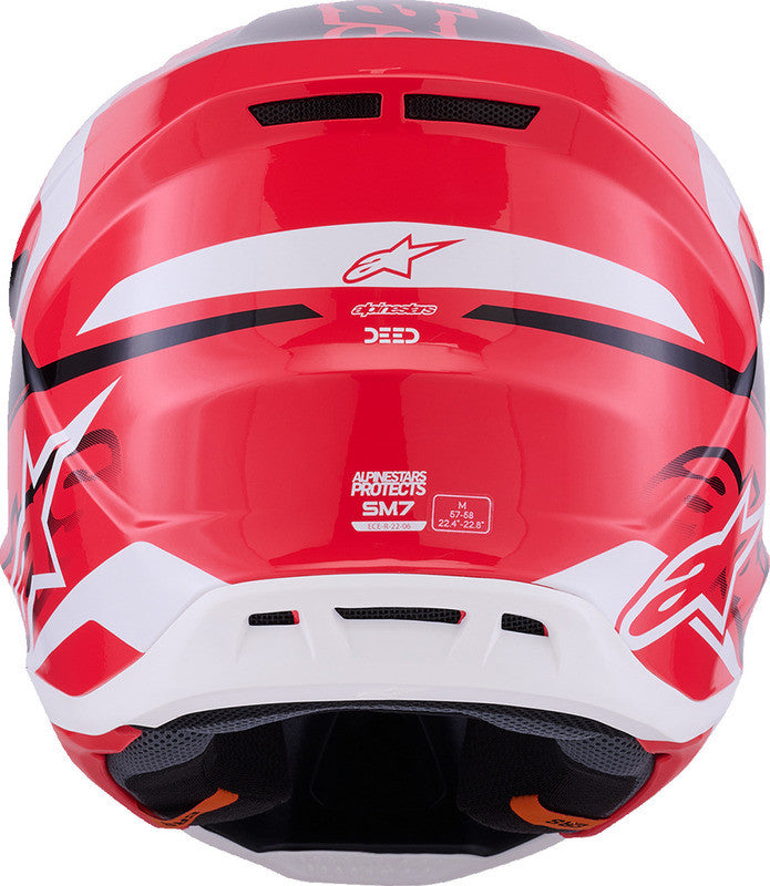 
                  
                    Alpinestars SM7 Helmet - Deed - Gloss Red/Black/White
                  
                