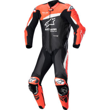 GP Plus v4 Leather Suit Black/Red