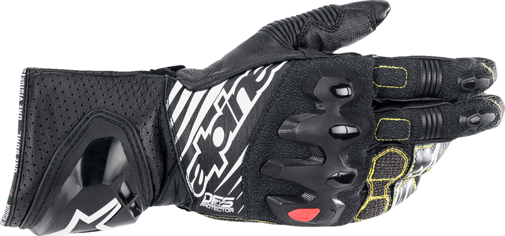 Alpinestars GP Tech S BW Leather Racing Gloves – Black/White