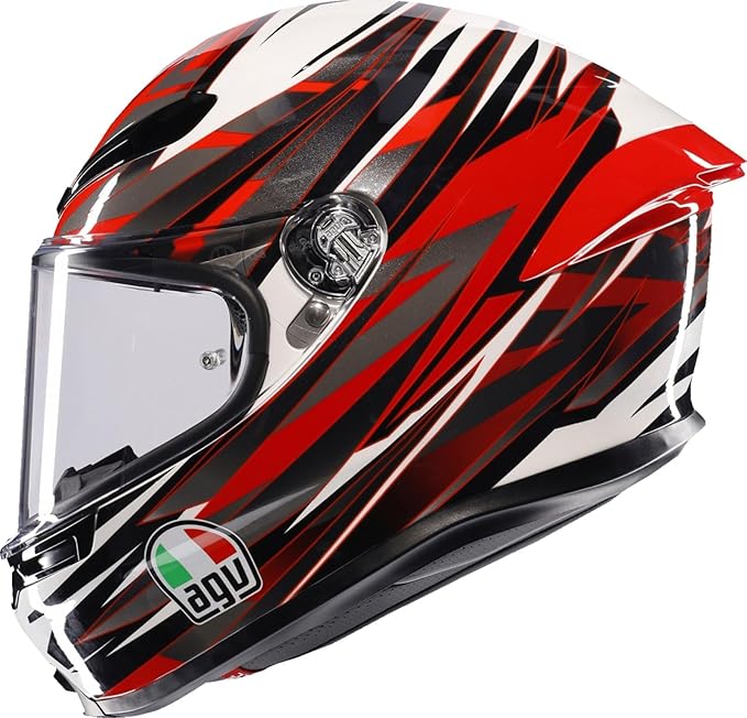 AGV K6 S Reevel Helmet – White/Red/Grey