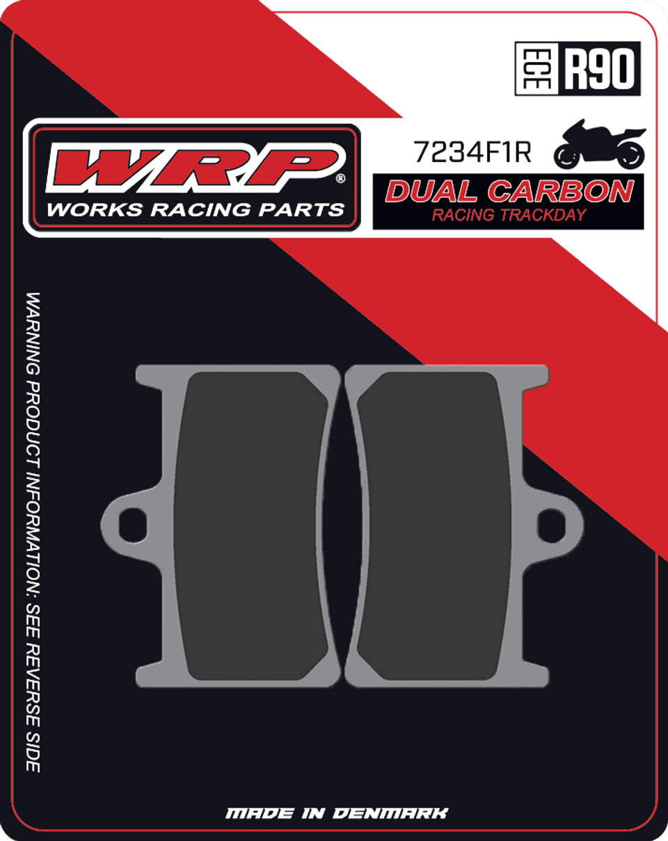 WRP Brake Pads Dual Carbon Racing / Trackday 7234 F1R - Front (2/pc) Yamaha