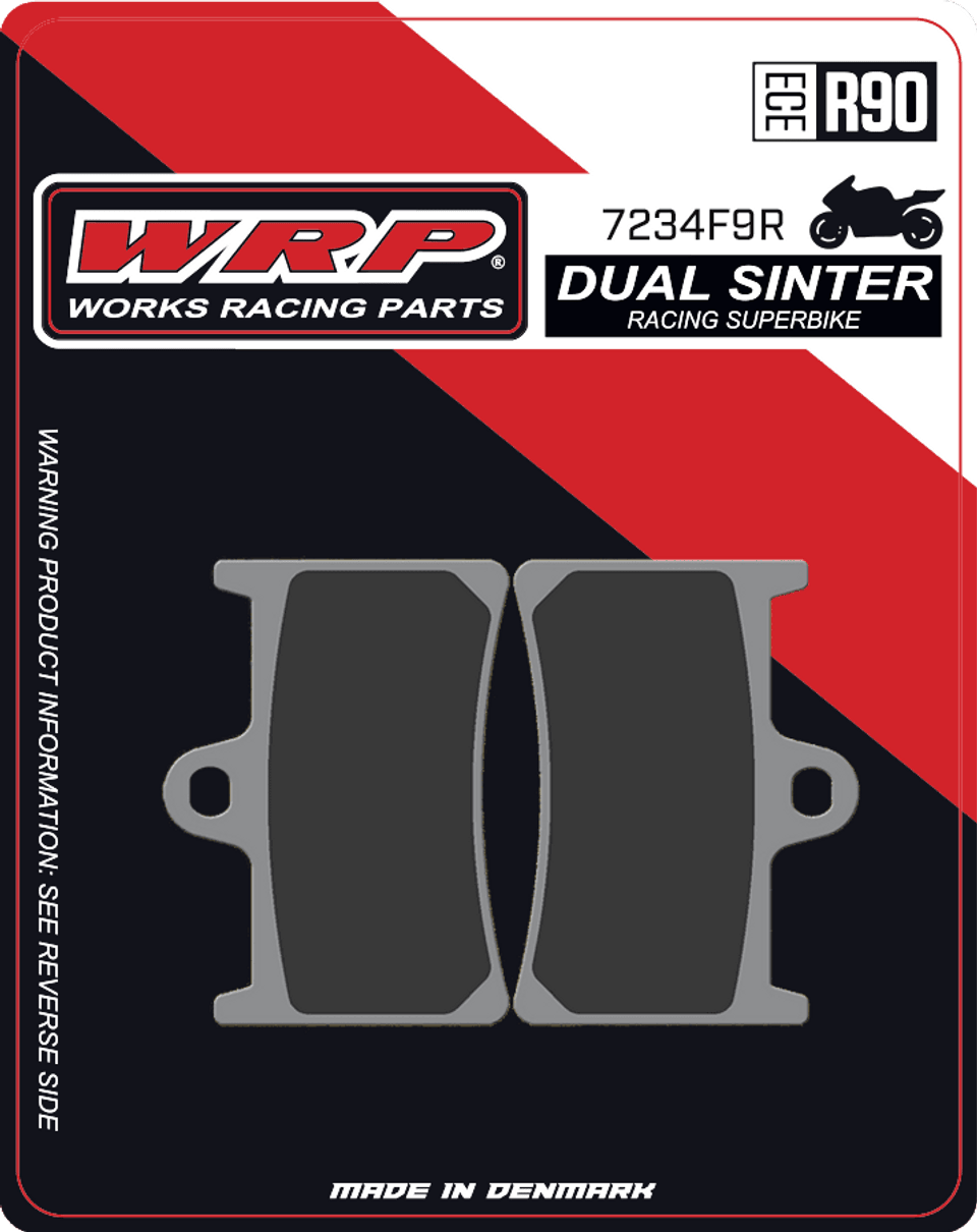 WRP Brake Pads Dual Sinter DS Racing Superbike 7234 F9R - Front (2/pc)