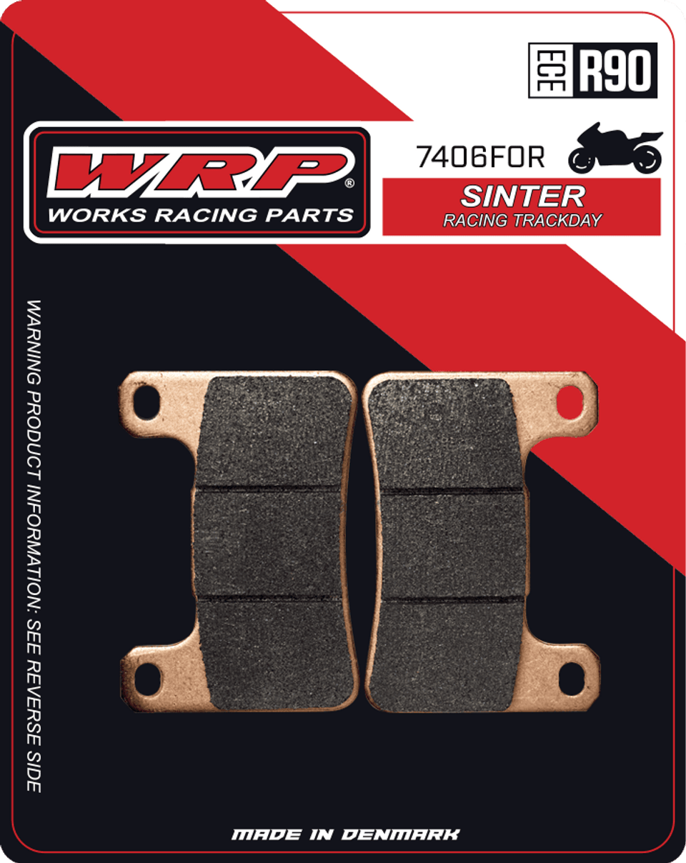 WRP Brake Pads Sinter Racing / Trackday 7406 F0R - Front (2/pc)
