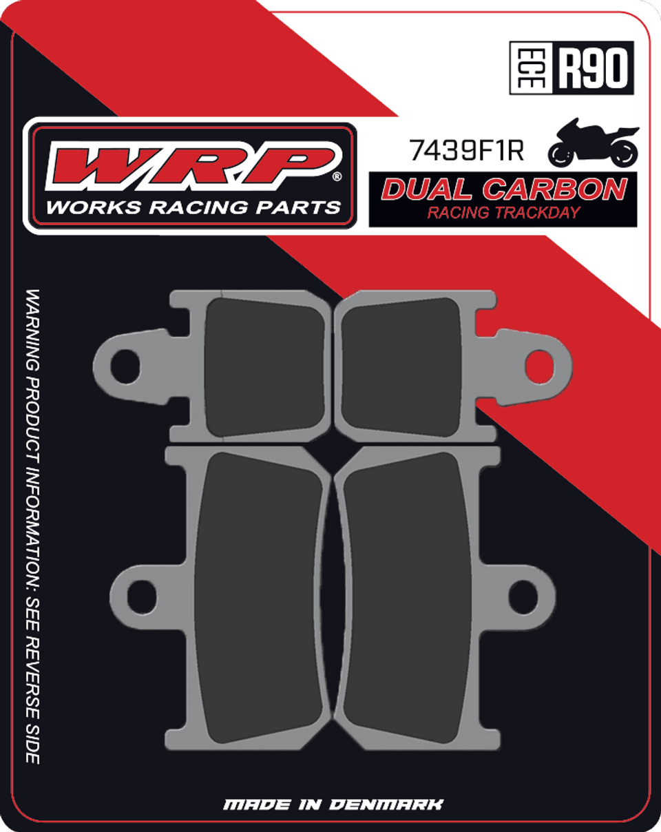 WRP Brake Pads Dual Carbon Racing / Trackday 7439 F1R - Front (4/pc)