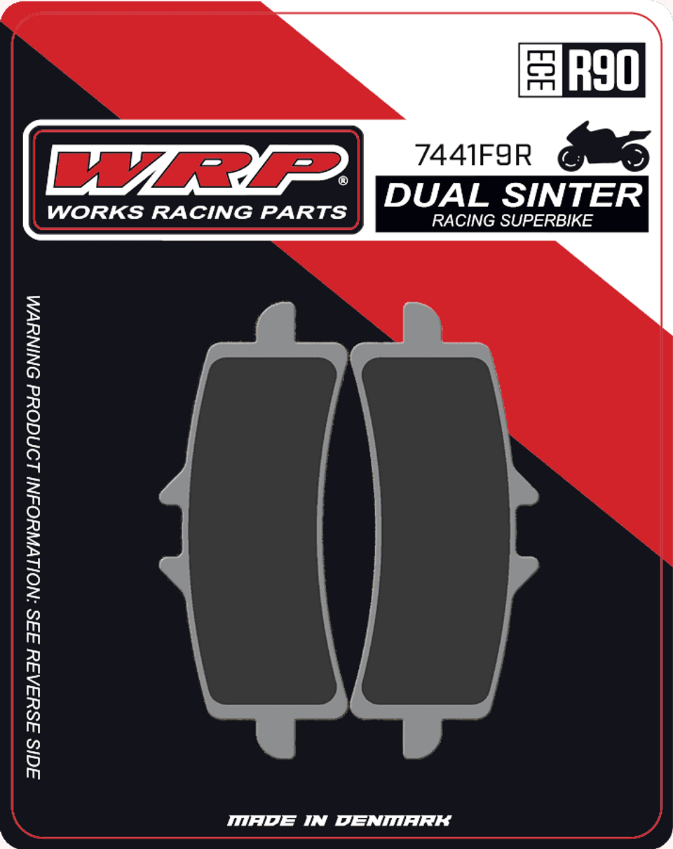 WRP Brake Pads Dual Sinter DS Racing Superbike 