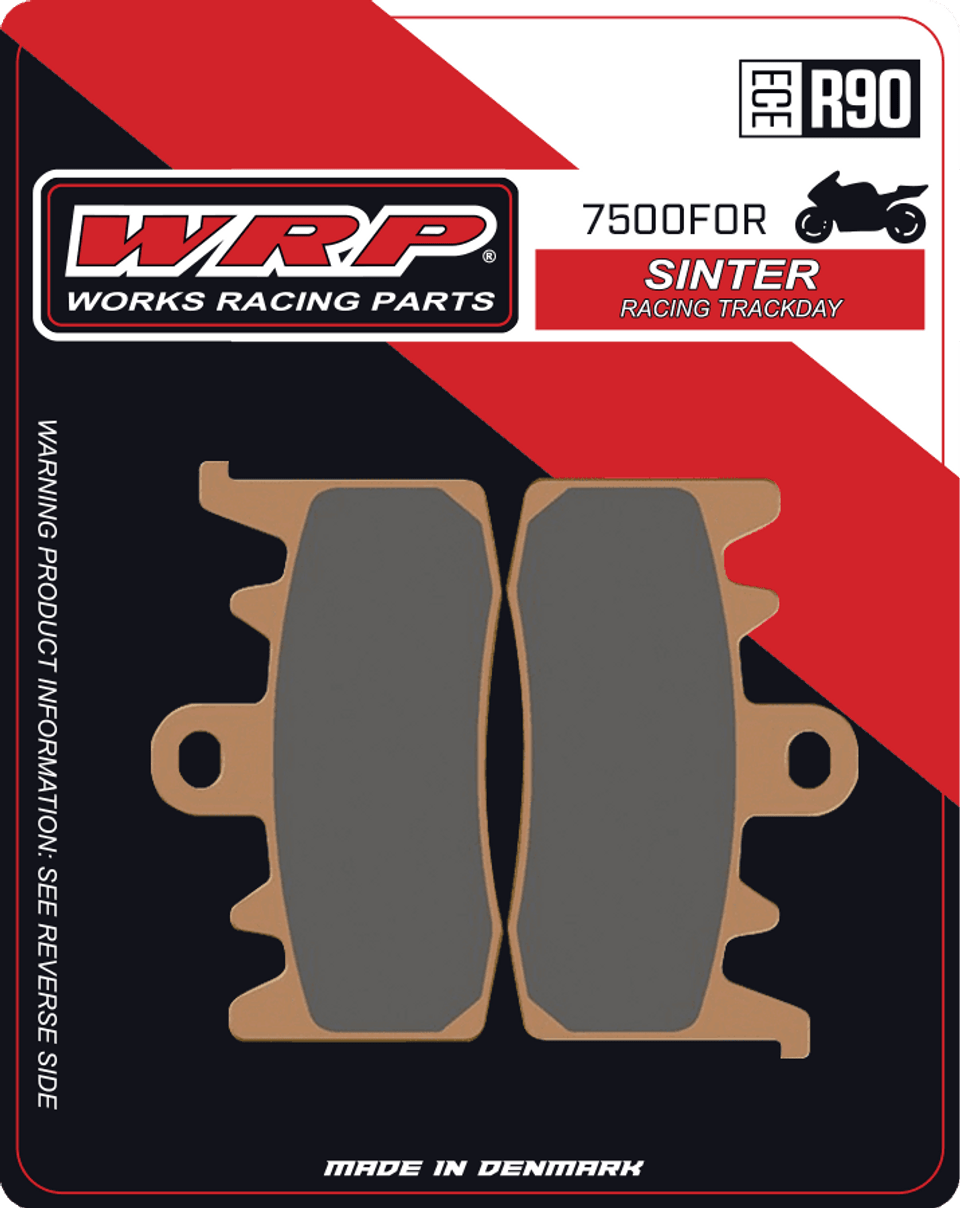 WRP Brake Pads Sinter Racing / Trackday 7500 F0R - Front (2/pc)