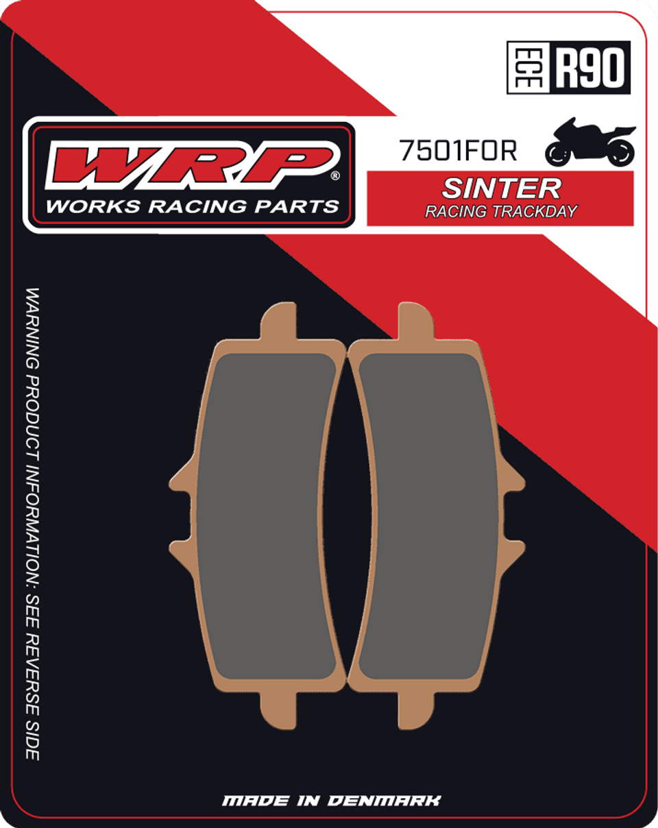 WRP Brake Pads Sinter Racing / Trackday 7501 F0R - Front (2/pc)
