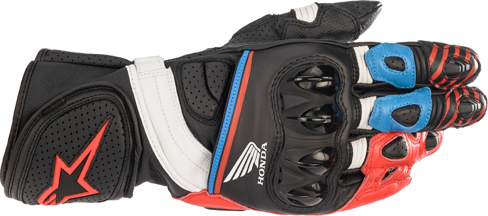 Alpinestars GP Plus R Leather Gloves – Honda Edition (Black/Red)