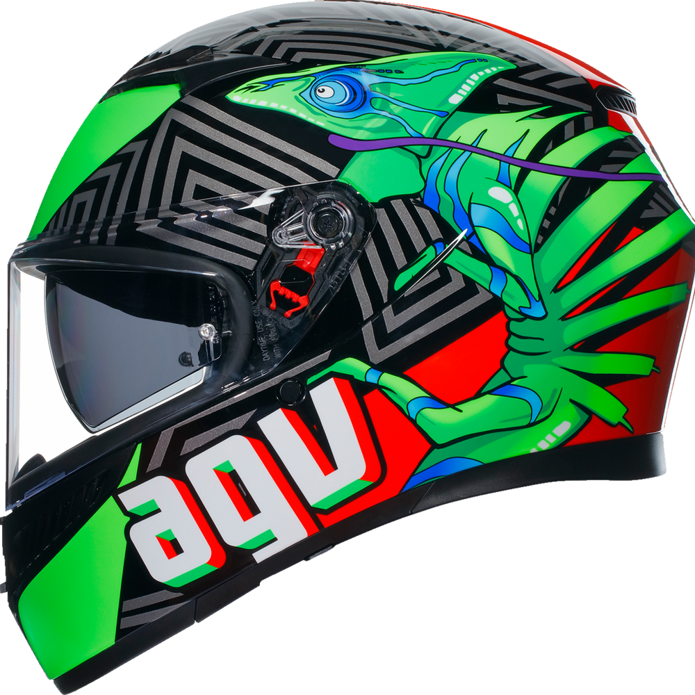 
                  
                    AGV K3 KAMLEON BLACK/RED/GREEN HELMET
                  
                