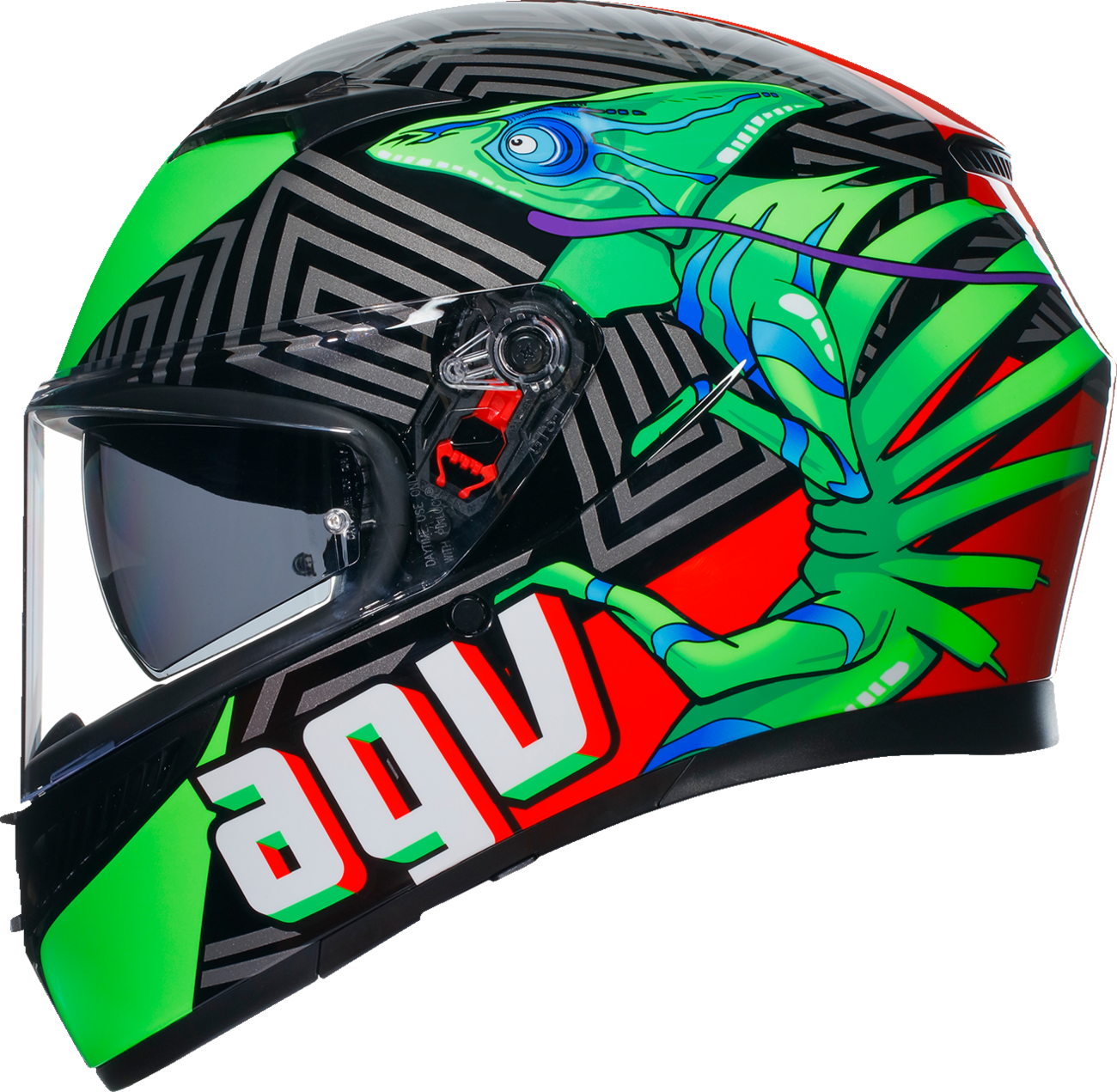 
                  
                    AGV K3 KAMLEON BLACK/RED/GREEN HELMET
                  
                