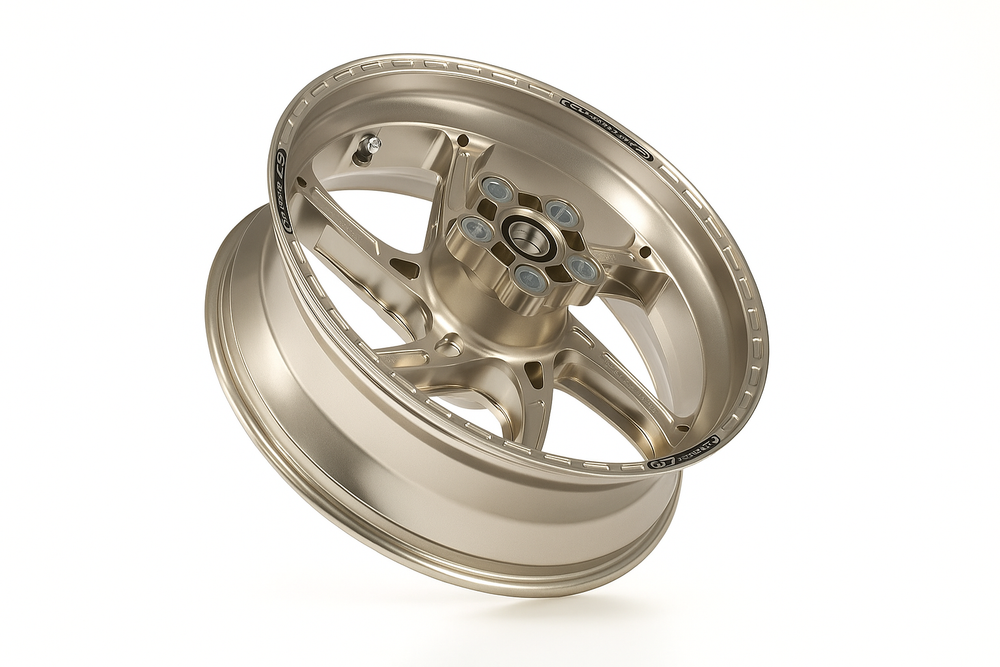OZ Racing - GASS Aluminum 6 Spoke Rear Wheel - Titanium - Suzuki GSXR600/750- H6028SU5501T