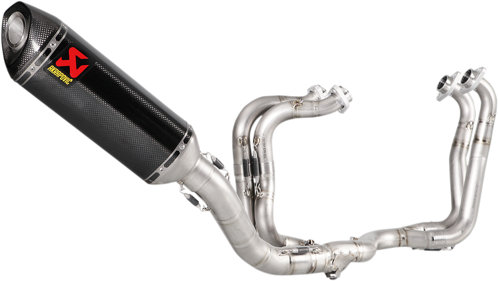 EVO Full Titanium Exhaust System with Carbon Fiber Muffler for Aprilia RSV4 (2015+)