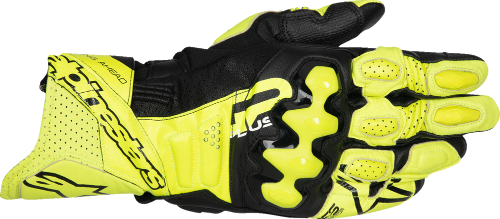 Alpinestars GP Plus R v3 Leather Gloves – Yellow/Black