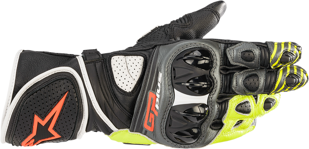 Alpinestars GP Plus R GBYR Leather Racing Gloves – Black/Yellow/Red