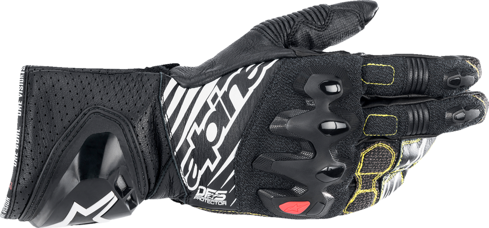 Alpinestars GP Tech B/W Leather Racing Gloves – Black/White