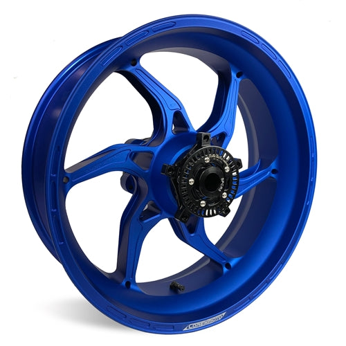 Satin Blue Apex-6 Kawasaki ZX10 2016-2025 Forged Core Moto wheels