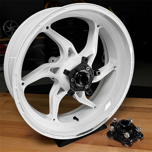 
                  
                    Gloss White Apex-6 BMW S1000RR / M10000RR 2020+ (Replaces Forged and Carbon) Forged Core Moto wheels
                  
                