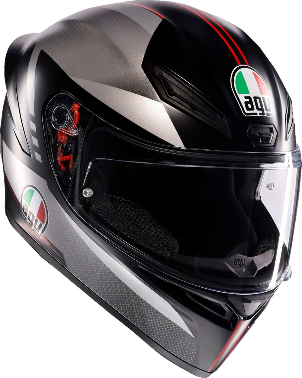 AGV K1 S Lap Helmet – Matte Black/Grey/Red