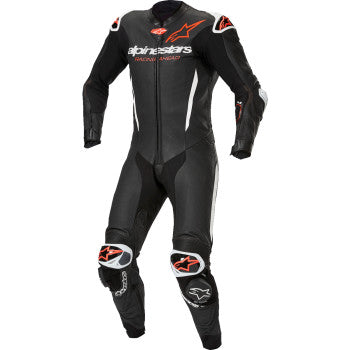 Leather Suit Black/Red/White